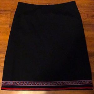 HANNA ANDERSSON size M black all Cotton skirt